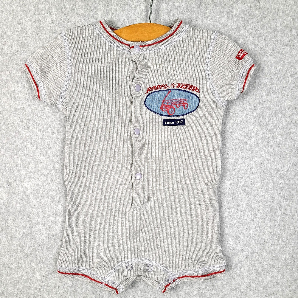 Vintage 2004 Radio Flyer Baby Romper | Little Red Wagon | Size 6-9 M